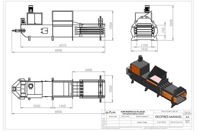 Dimensionarea preselor de balotat carton, hartie, folie, plastic, pet, deseuri